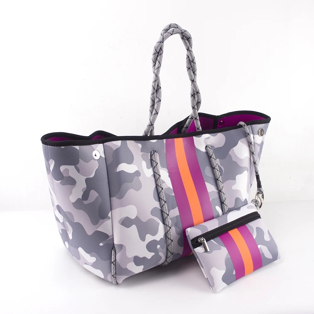 Blush Camo Neoprene Tote Bag